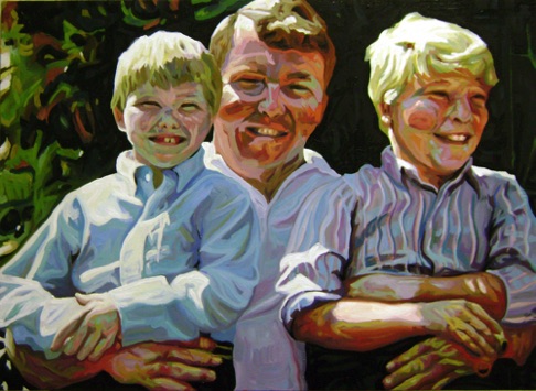 "Family Portrait" 22x30, oil on canvas